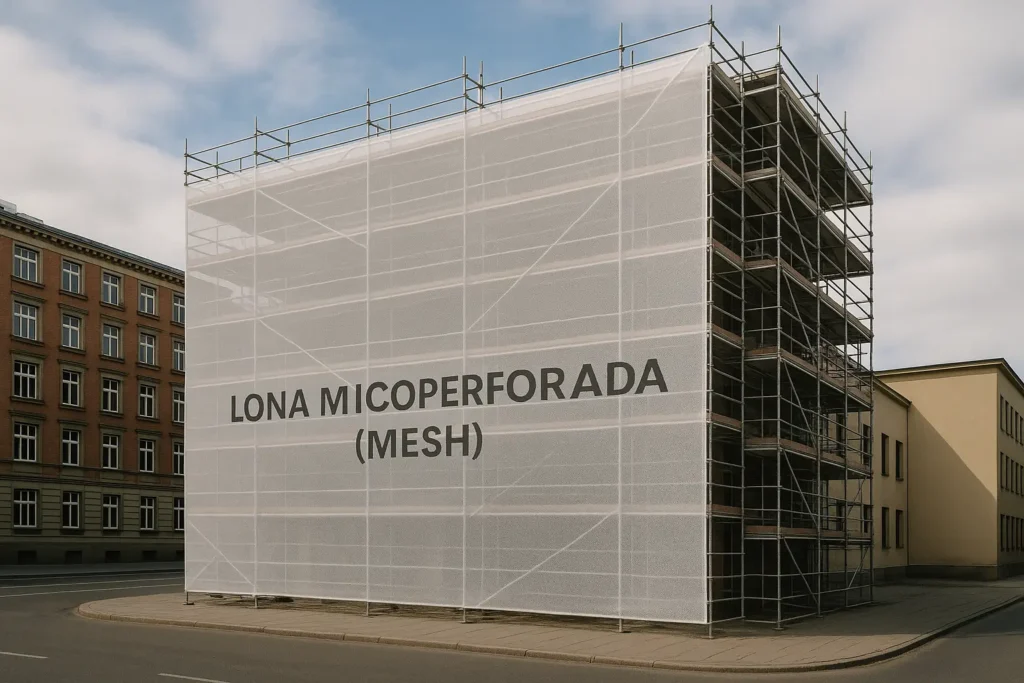 Lona microperforada (Mesh)