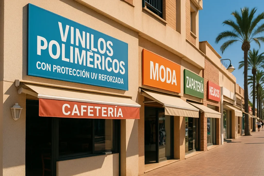 Rotulación exterior con vinilos poliméricos
