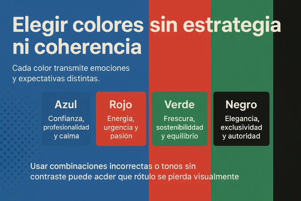 errores de branding - incoherencia de color