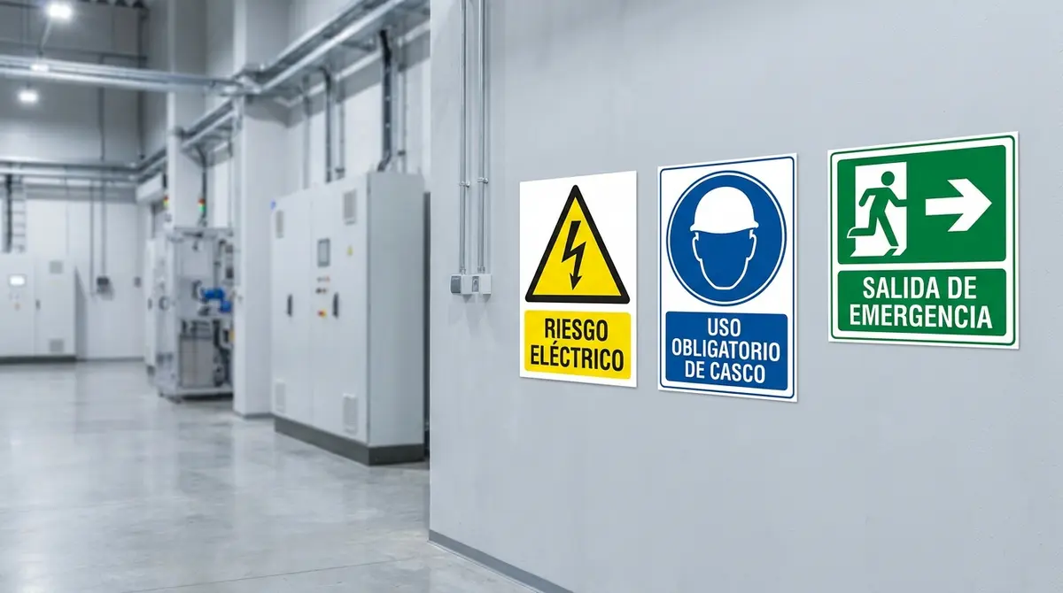 Señalética industrial de seguridad: colores, normas y visibilidad en planta - detalle