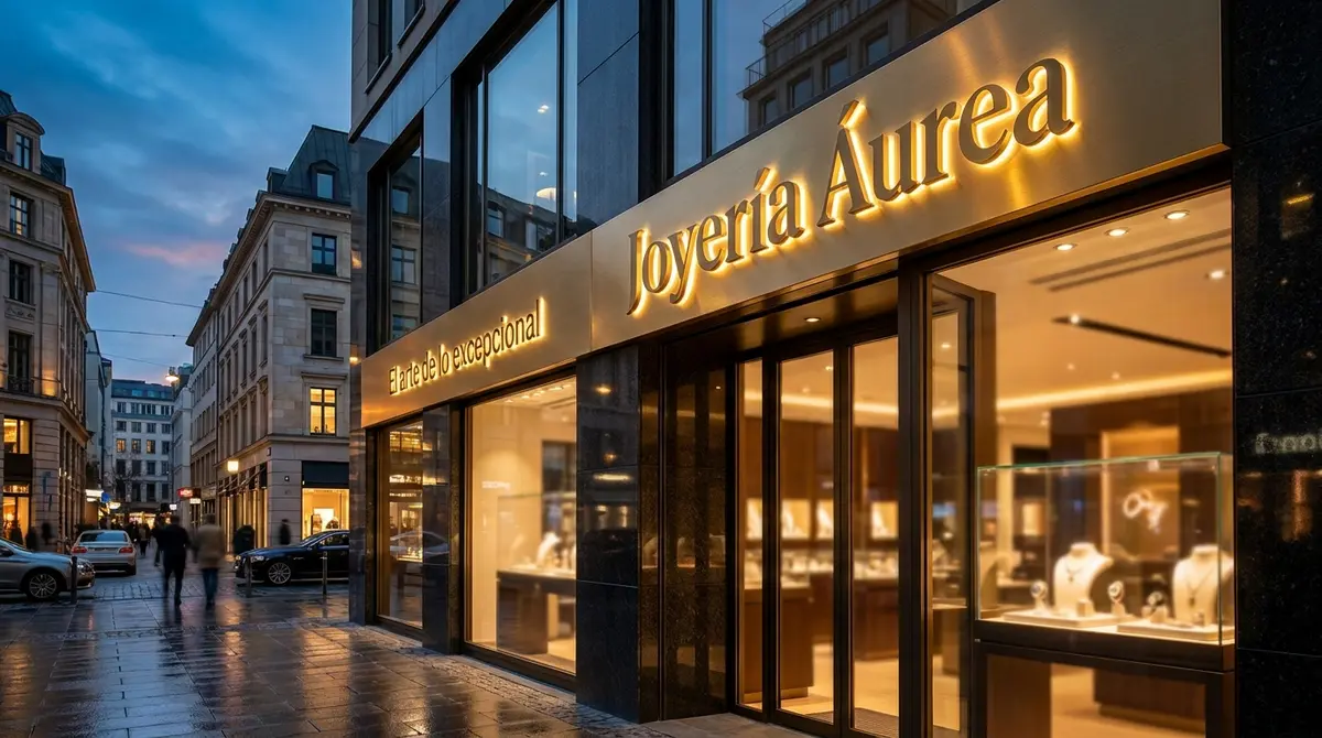 Acabados especiales en rotulación premium: oro, plata y efecto espejo - detalle